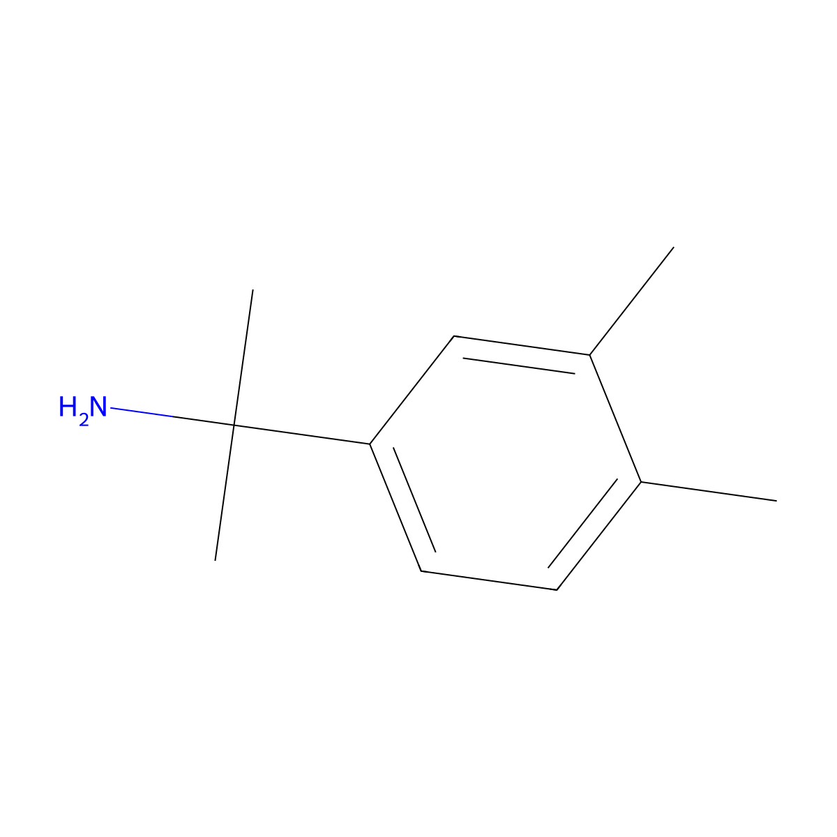 2-(3,4-Dimethylphenyl)propan-2-amine molecular structure, CAS 1082458-56-7