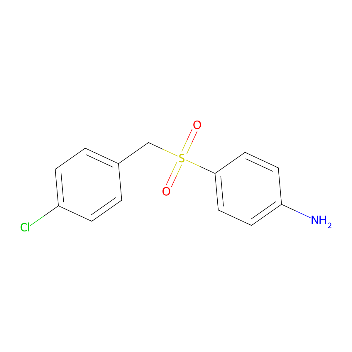 4-[(4-Chlorophenyl)methanesulfonyl]aniline molecular structure, CAS 108246-72-6