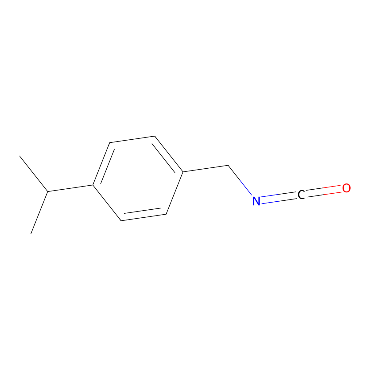 1-(Isocyanatomethyl)-4-(propan-2-yl)benzene molecular structure, CAS 1082462-02-9