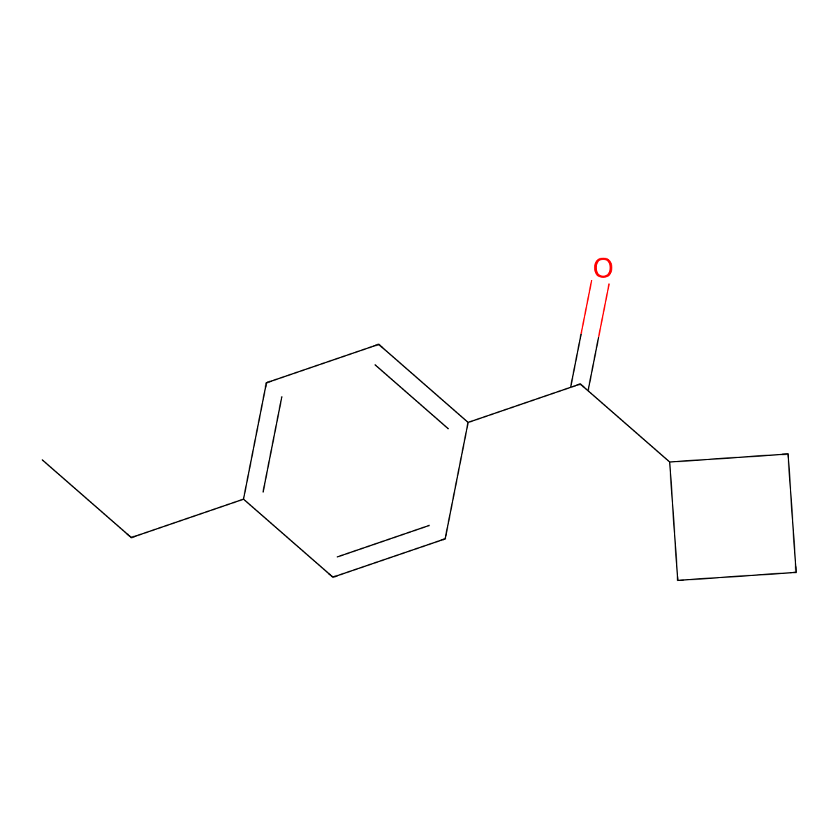 Cyclobutyl(4-ethylphenyl)methanone molecular structure, CAS 1082464-09-2