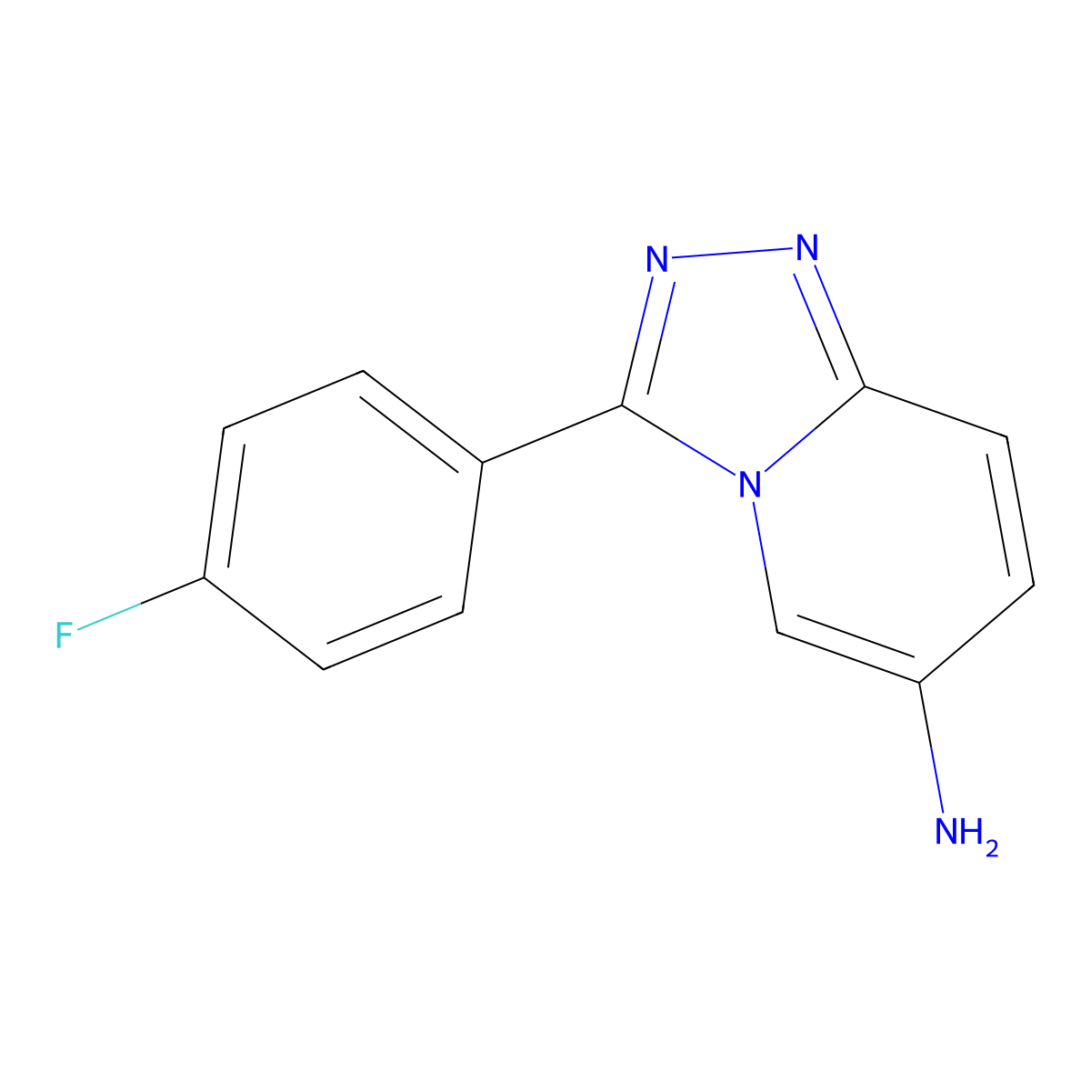 3-(4-Fluorophenyl)-[1,2,4]triazolo[4,3-a]pyridin-6-amine molecular structure, CAS 1082472-01-2