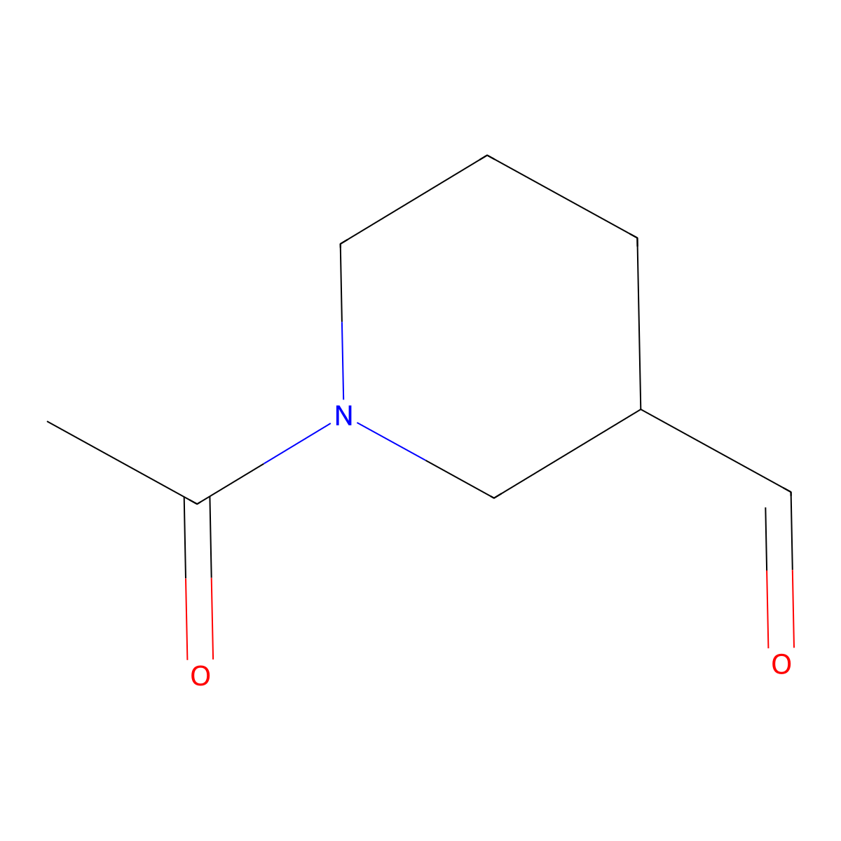 1-Acetylpiperidine-3-carbaldehyde molecular structure, CAS 1082481-93-3