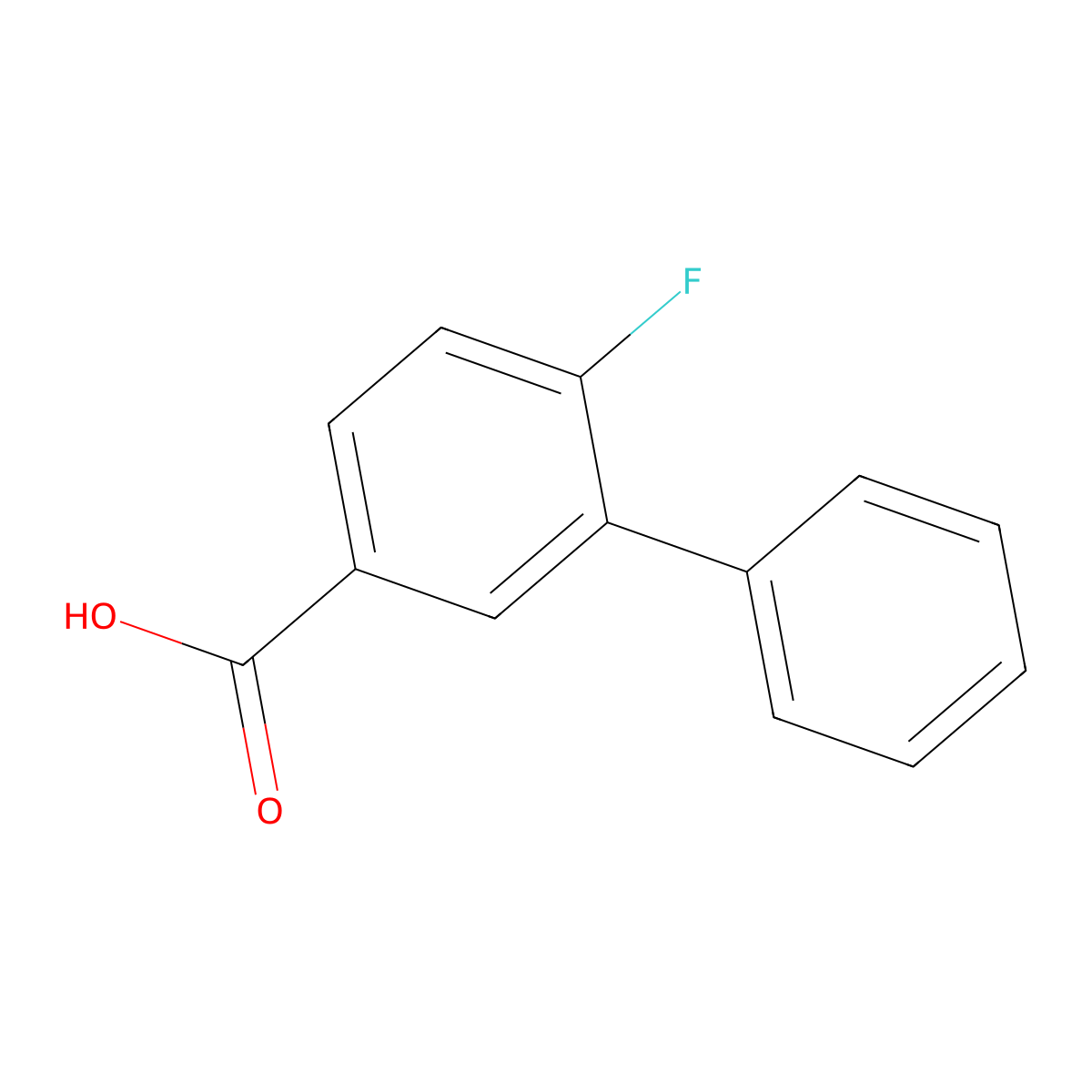 4-Fluoro-3-phenylbenzoic acid molecular structure, CAS 1082484-37-4