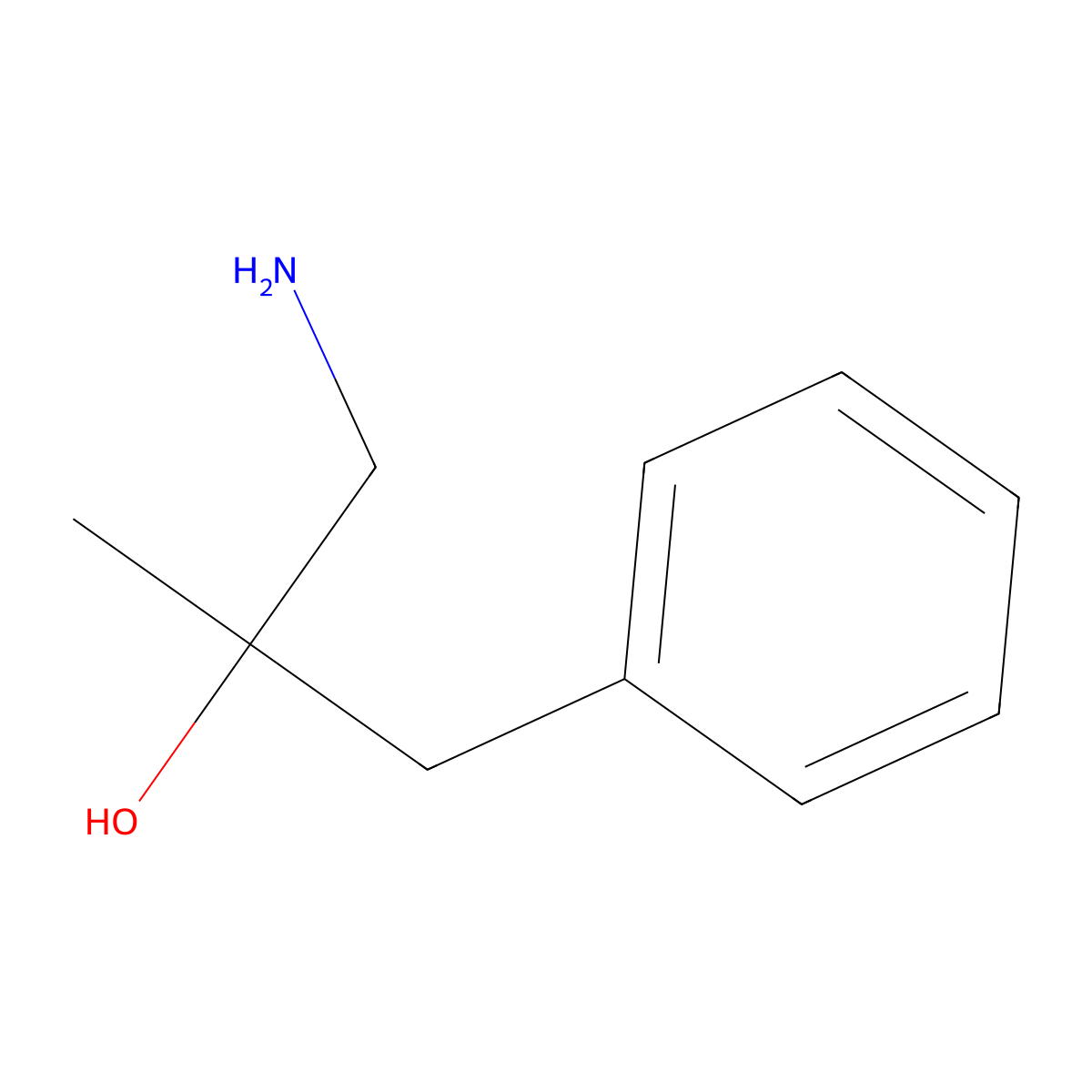 1-Amino-2-methyl-3-phenylpropan-2-ol molecular structure, CAS 1082488-52-5