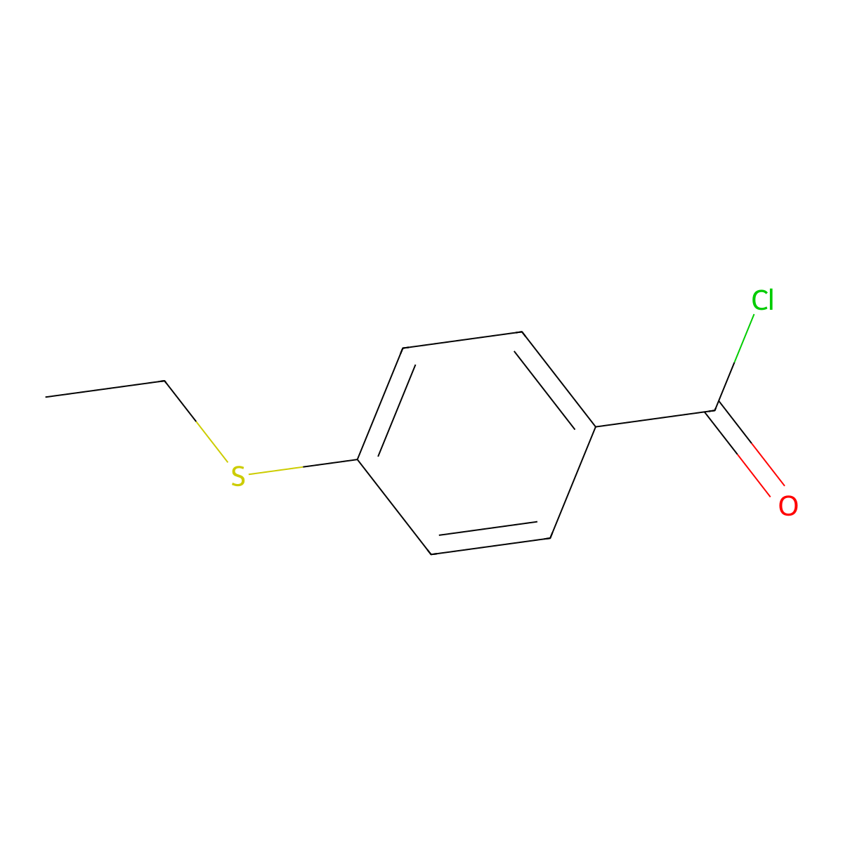 4-(Ethylthio)benzoyl chloride molecular structure, CAS 108249-17-8