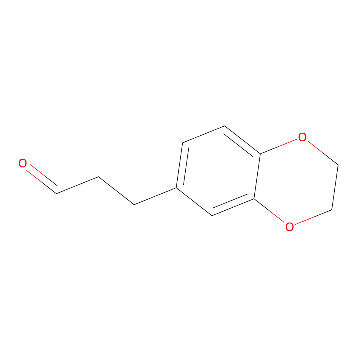 3-(2,3-Dihydro-1,4-benzodioxin-6-yl)propanal molecular structure, CAS 1082503-42-1
