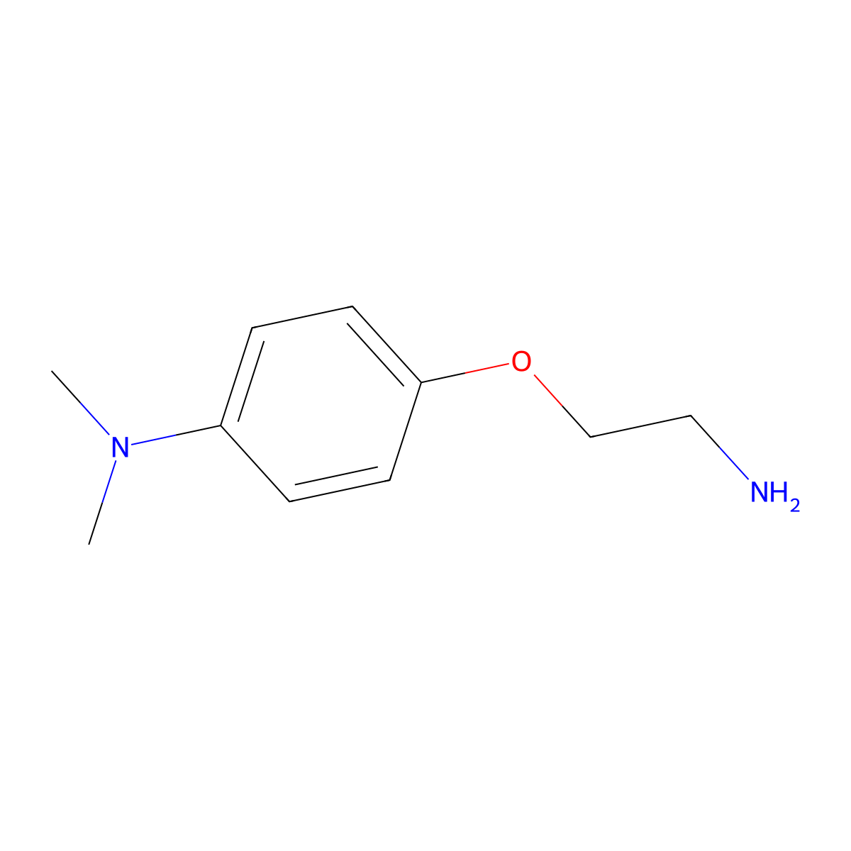 4-(2-aminoethoxy)-N,N-dimethylaniline molecular structure, CAS 1082507-72-9