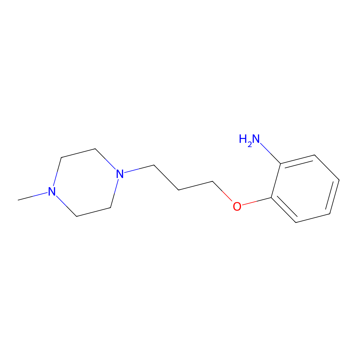 2-[3-(4-Methylpiperazin-1-yl)propoxy]aniline molecular structure, CAS 1082510-08-4