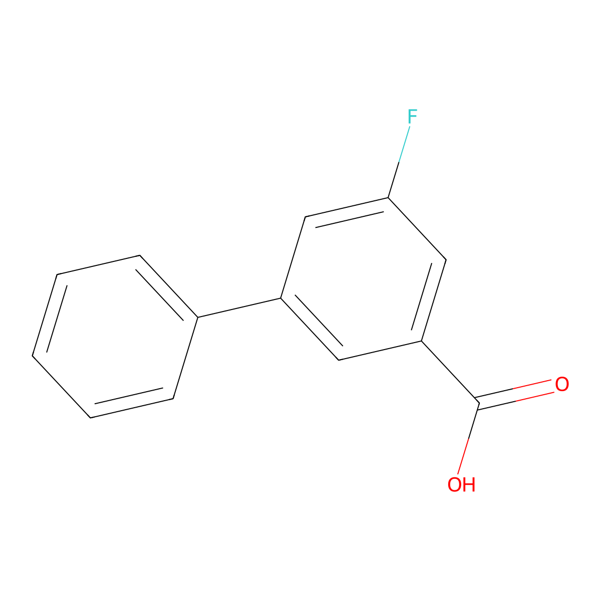 5-Fluoro-3-phenylbenzoic acid molecular structure, CAS 1082565-35-2