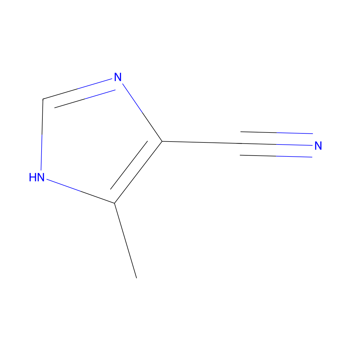 5-Methyl-1H-imidazole-4-carbonitrile molecular structure, CAS 108257-41-6