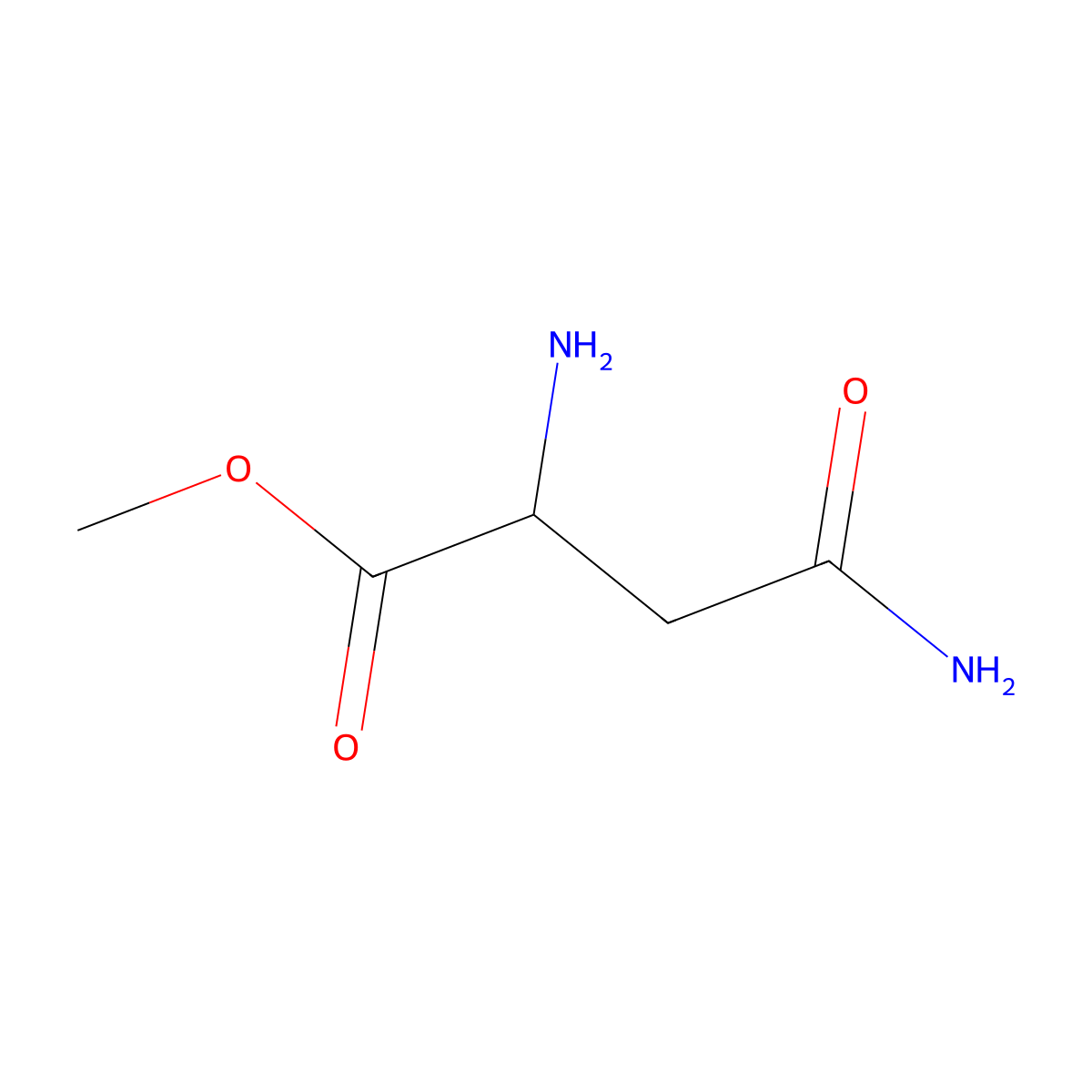 D-Asparagine methyl ester molecular structure, CAS 108258-31-7