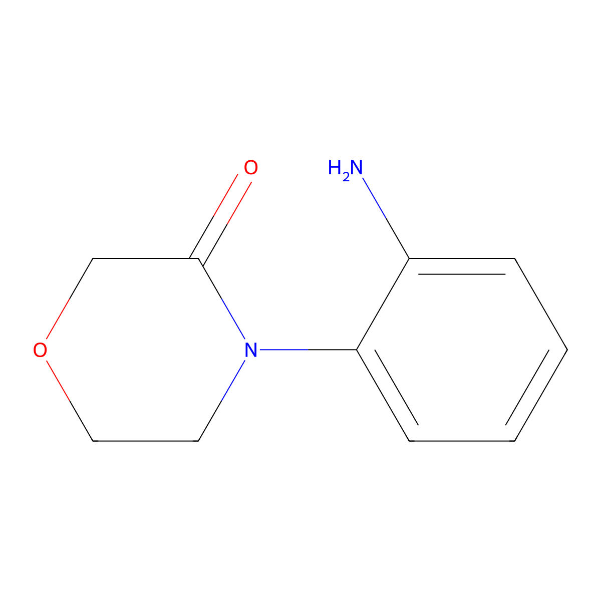 4-(2-Aminophenyl)morpholin-3-one molecular structure, CAS 1082588-73-5
