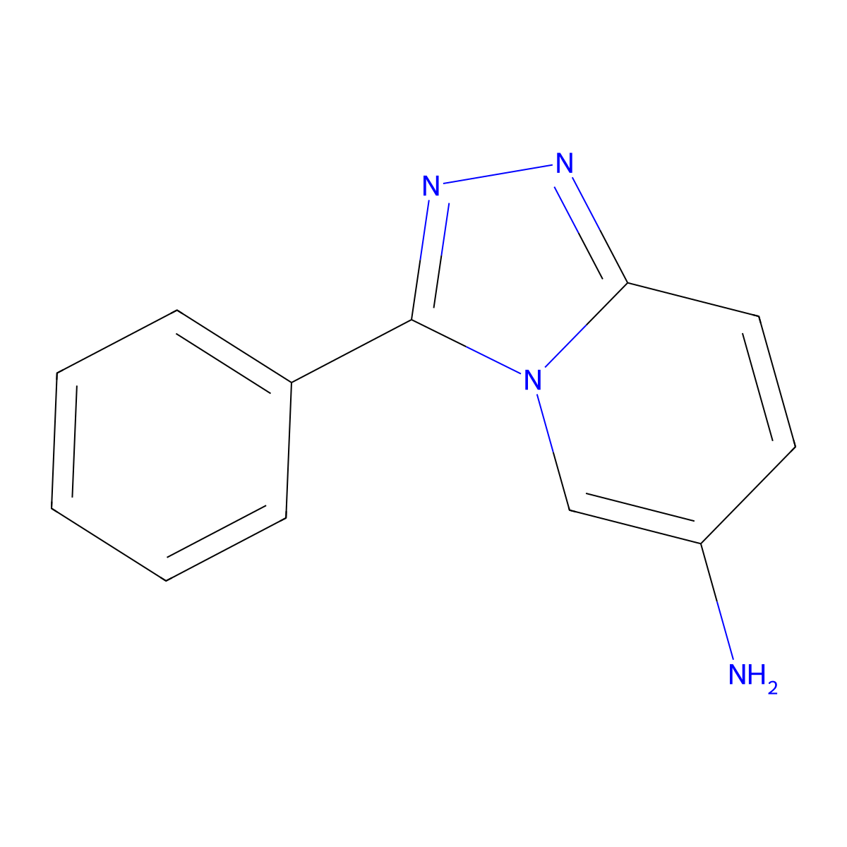 3-Phenyl-[1,2,4]triazolo[4,3-a]pyridin-6-amine molecular structure, CAS 1082594-15-7