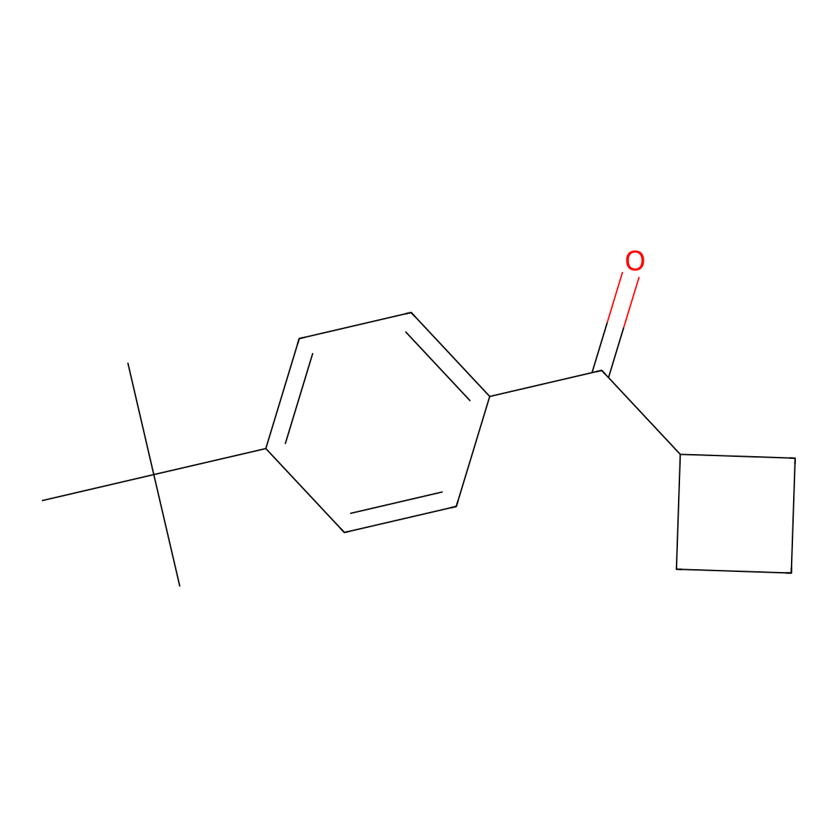Cyclobutyl[4-(1,1-dimethylethyl)phenyl]methanone molecular structure, CAS 1082598-44-4