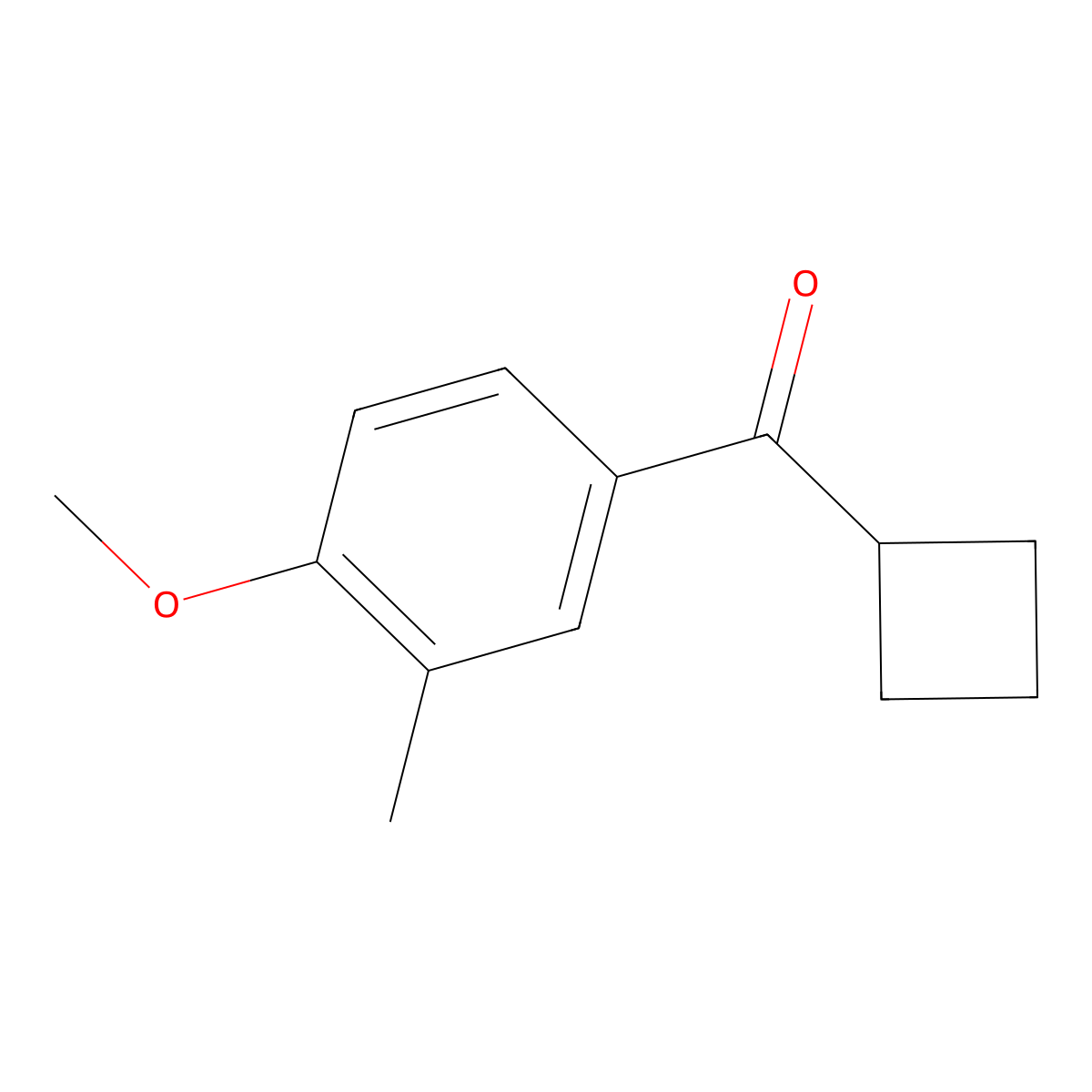 Methanone, cyclobutyl(4-methoxy-3-methylphenyl)- molecular structure, CAS 1082598-45-5