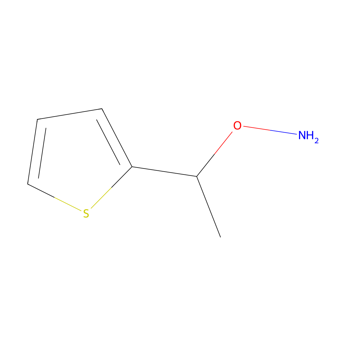 O-(1-(Thiophen-2-YL)ethyl)hydroxylamine molecular structure, CAS 1082600-73-4