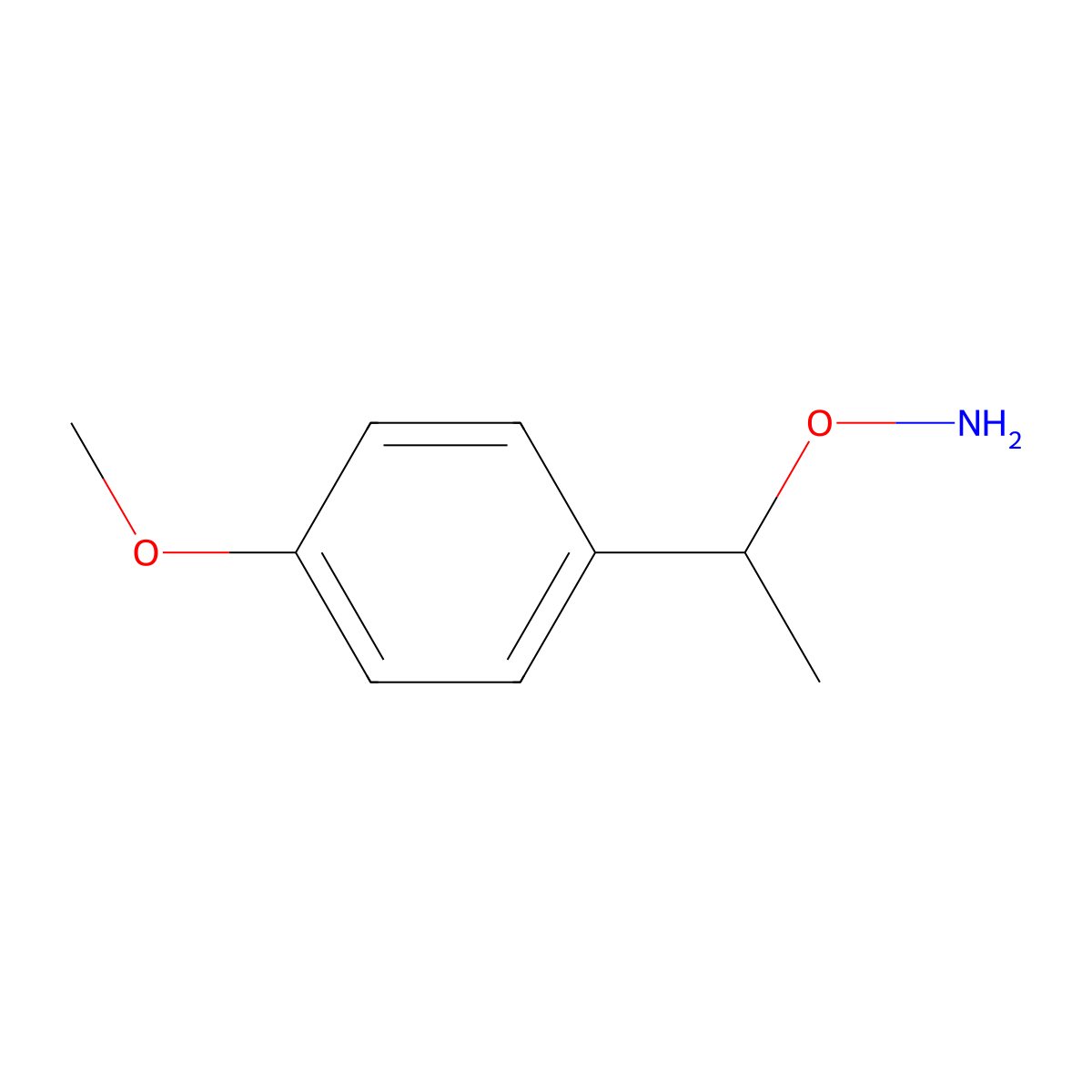 O-(1-(4-Methoxyphenyl)ethyl)hydroxylamine molecular structure, CAS 1082600-75-6