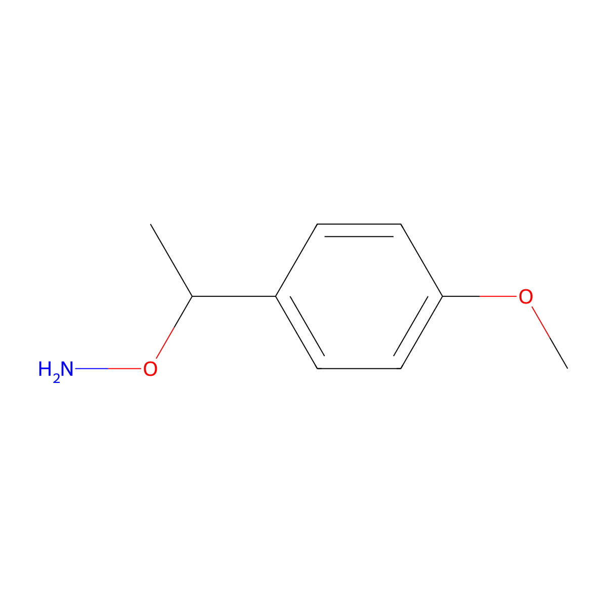 O-(1-(4-Methoxyphenyl)ethyl)hydroxylamine molecular structure, CAS 1082600-75-6