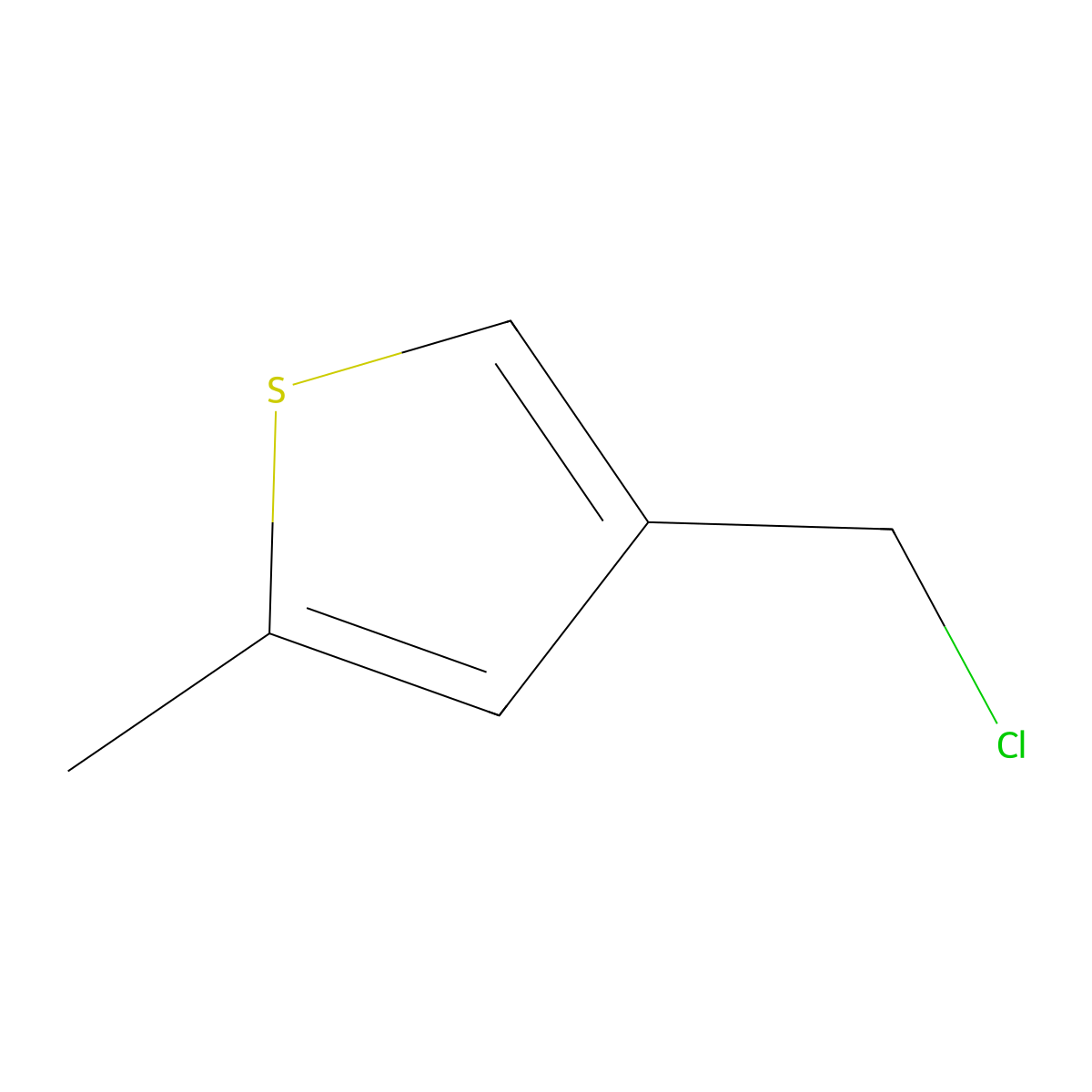 4-(Chloromethyl)-2-methylthiophene molecular structure, CAS 1082602-29-6