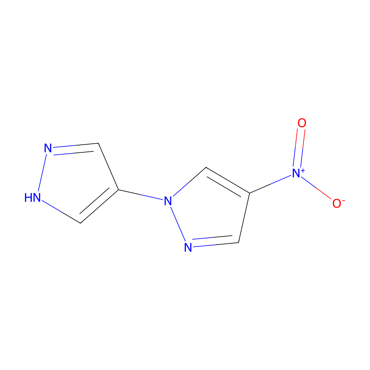 4-Nitro-1'H-1,4'-bipyrazole molecular structure, CAS 108262-25-5