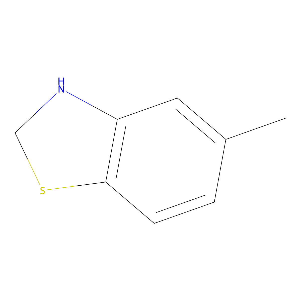 5-Methyl-2,3-dihydro-1,3-benzothiazole molecular structure, CAS 1082669-81-5