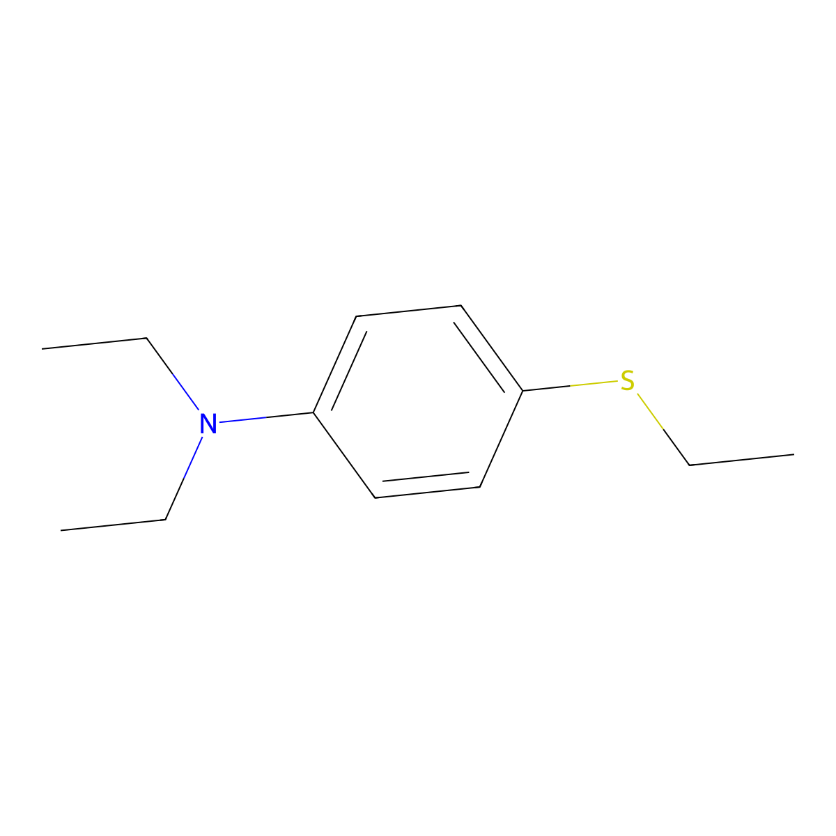 N,N-diethyl-4-(ethylthio)aniline molecular structure, CAS 1082673-74-2