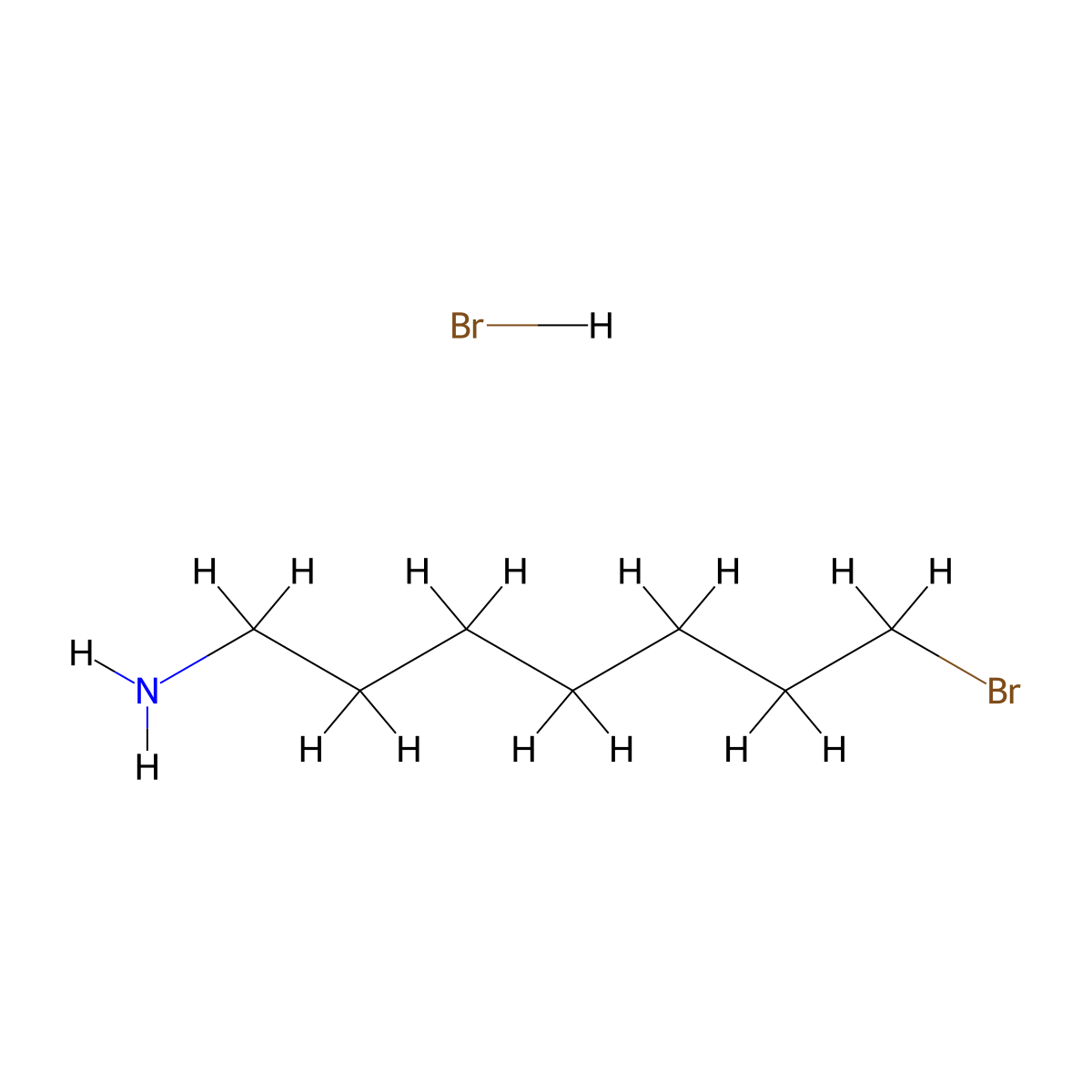 7-Bromoheptan-1-amine hydrobromide molecular structure, CAS 1082678-45-2