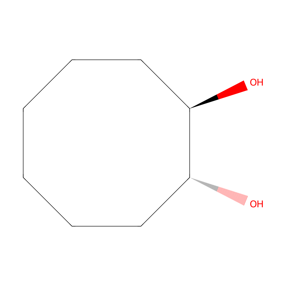 trans-1,2-Cyclooctanediol molecular structure, CAS 108268-29-7