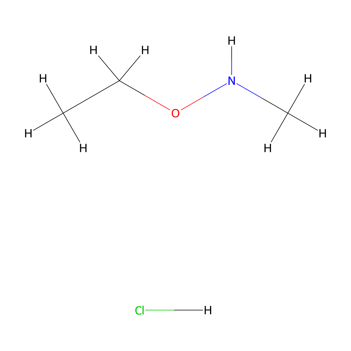 Ethoxy(methyl)amine hydrochloride molecular structure, CAS 1082680-18-9