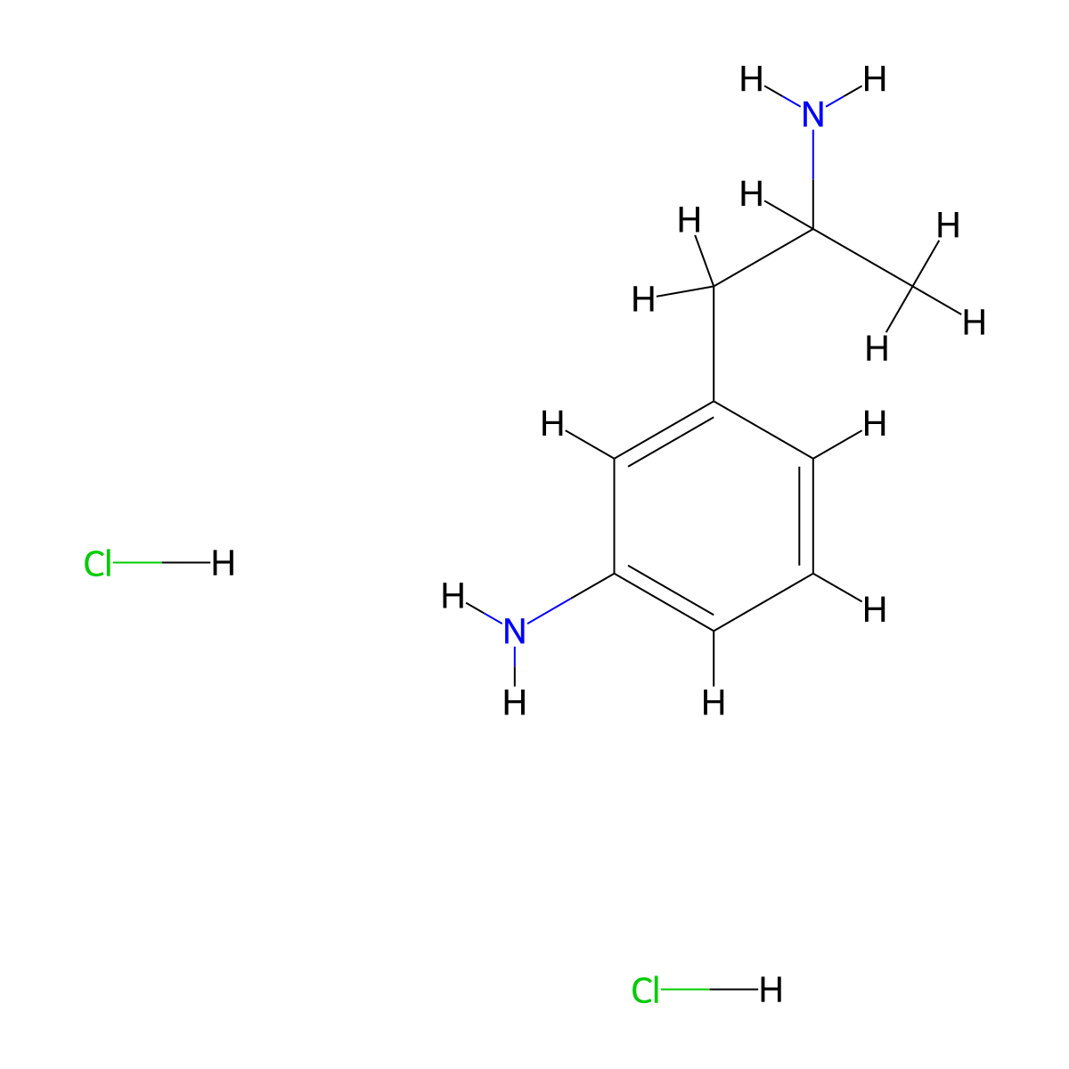3-(2-Aminopropyl)aniline dihydrochloride molecular structure, CAS 1082701-43-6
