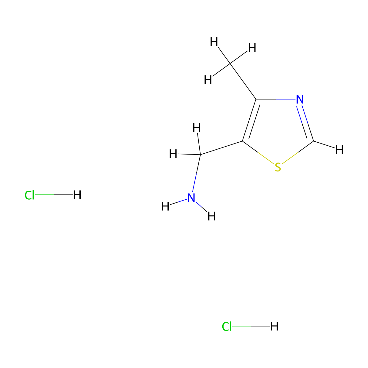 [(4-Methyl-1,3-thiazol-5-yl)methyl]aminedihydrochloride molecular structure, CAS 1082705-62-1