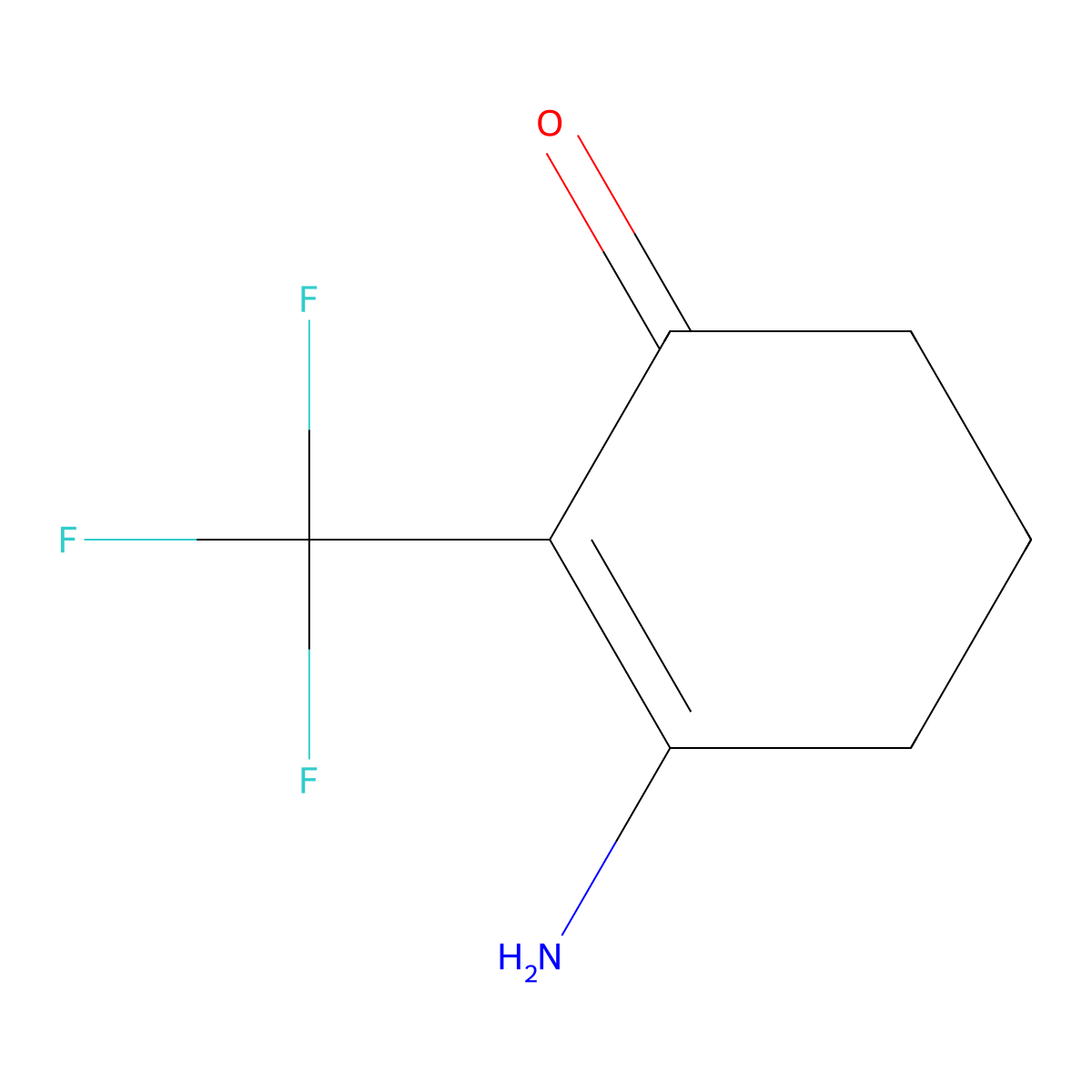 3-Amino-2-(trifluoromethyl)cyclohex-2-en-1-one molecular structure, CAS 1082747-71-4