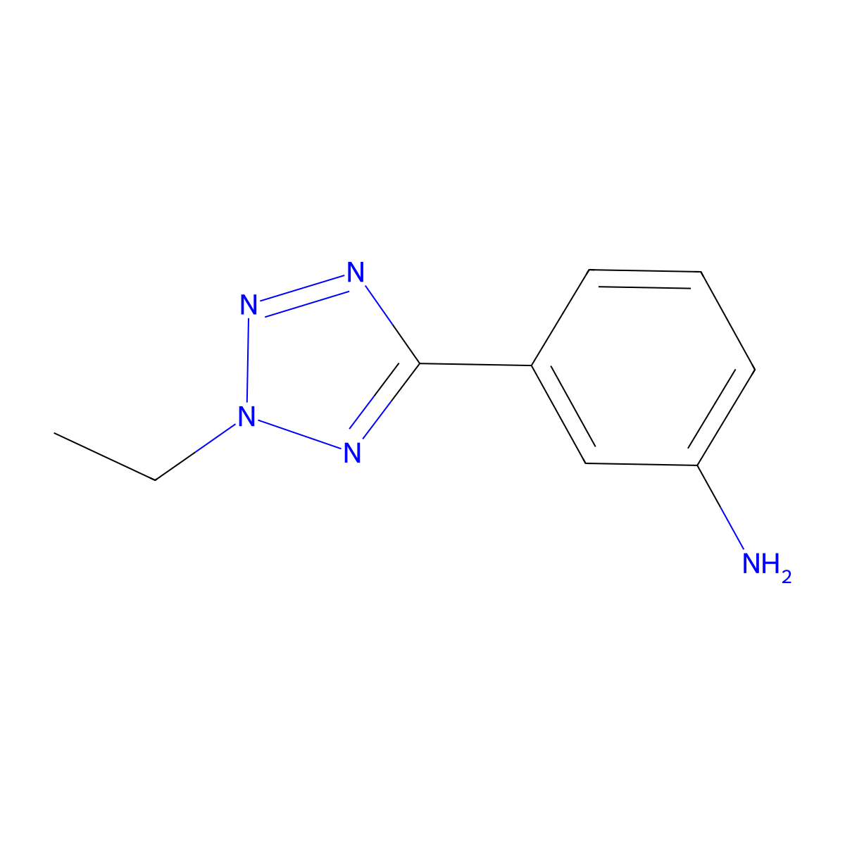 3-(2-Ethyl-2H-tetrazol-5-yl)aniline molecular structure, CAS 1082766-28-6