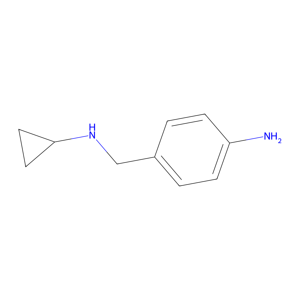 N-Cyclopropyl-4-aminobenzylamine molecular structure, CAS 1082768-71-5