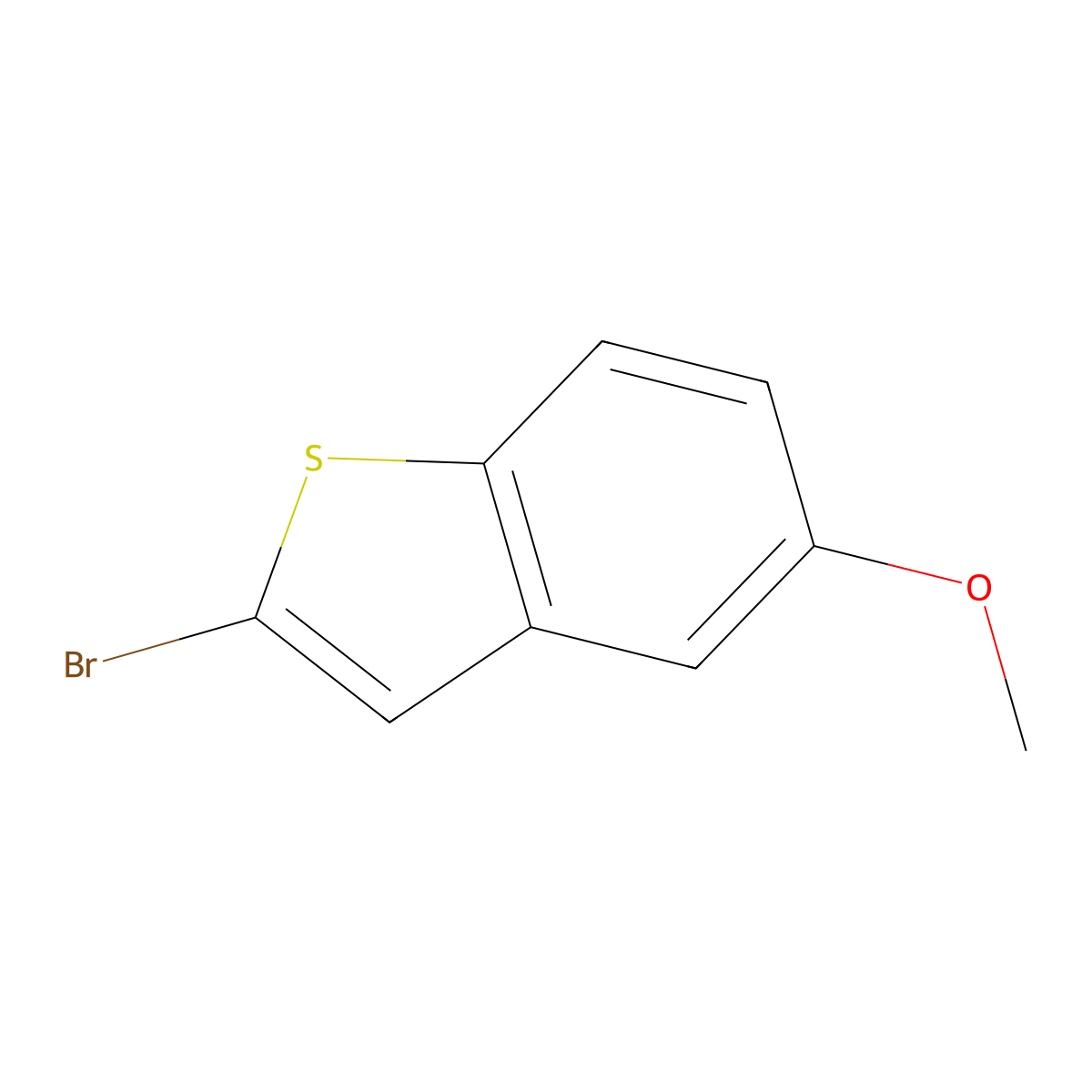 2-Bromo-5-methoxybenzo[b]thiophene molecular structure, CAS 1082769-34-3