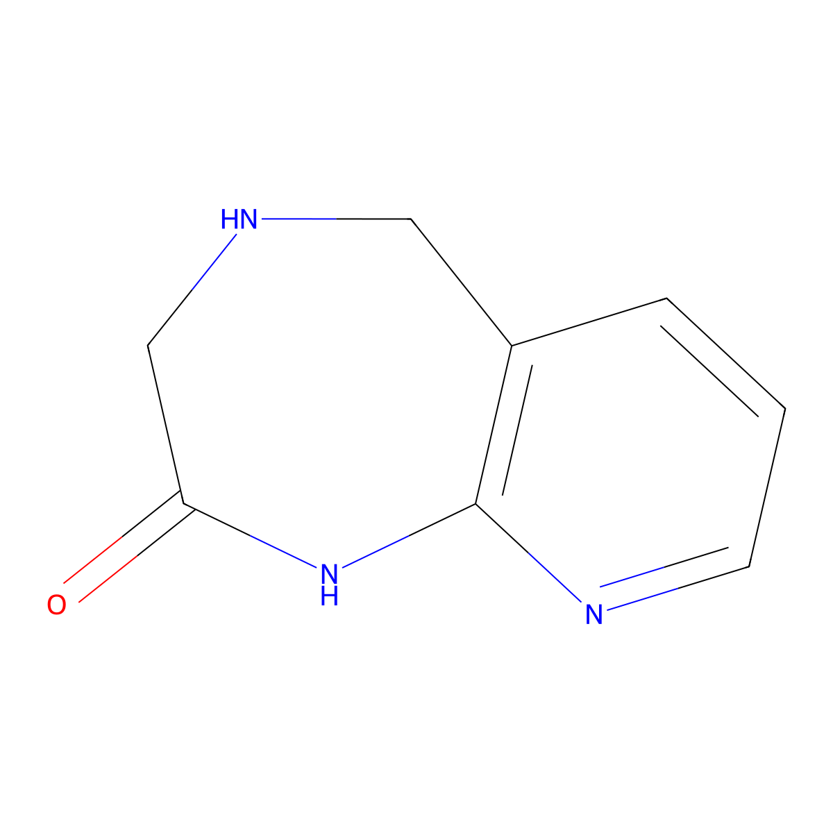 1,3,4,5-tetrahydro-2H-pyrido[2,3-e][1,4]diazepin-2-one molecular structure, CAS 1082769-38-7