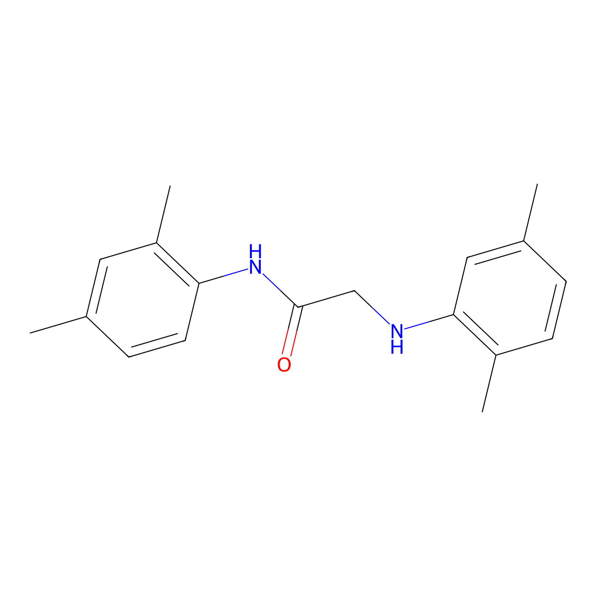 N-(2,4-Dimethylphenyl)-2-[(2,5-dimethylphenyl)amino]acetamide molecular structure, CAS 1082798-37-5