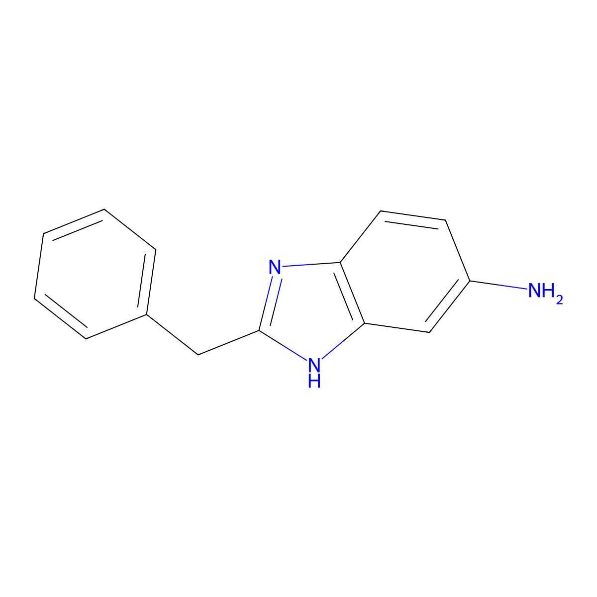 2-Benzyl-1H-Benzoimidazol-5-Ylamine molecular structure, CAS 108281-61-4