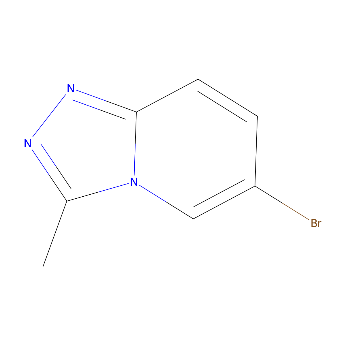 6-Bromo-3-methyl-[1,2,4]triazolo[4,3-a]pyridine molecular structure, CAS 108281-78-3