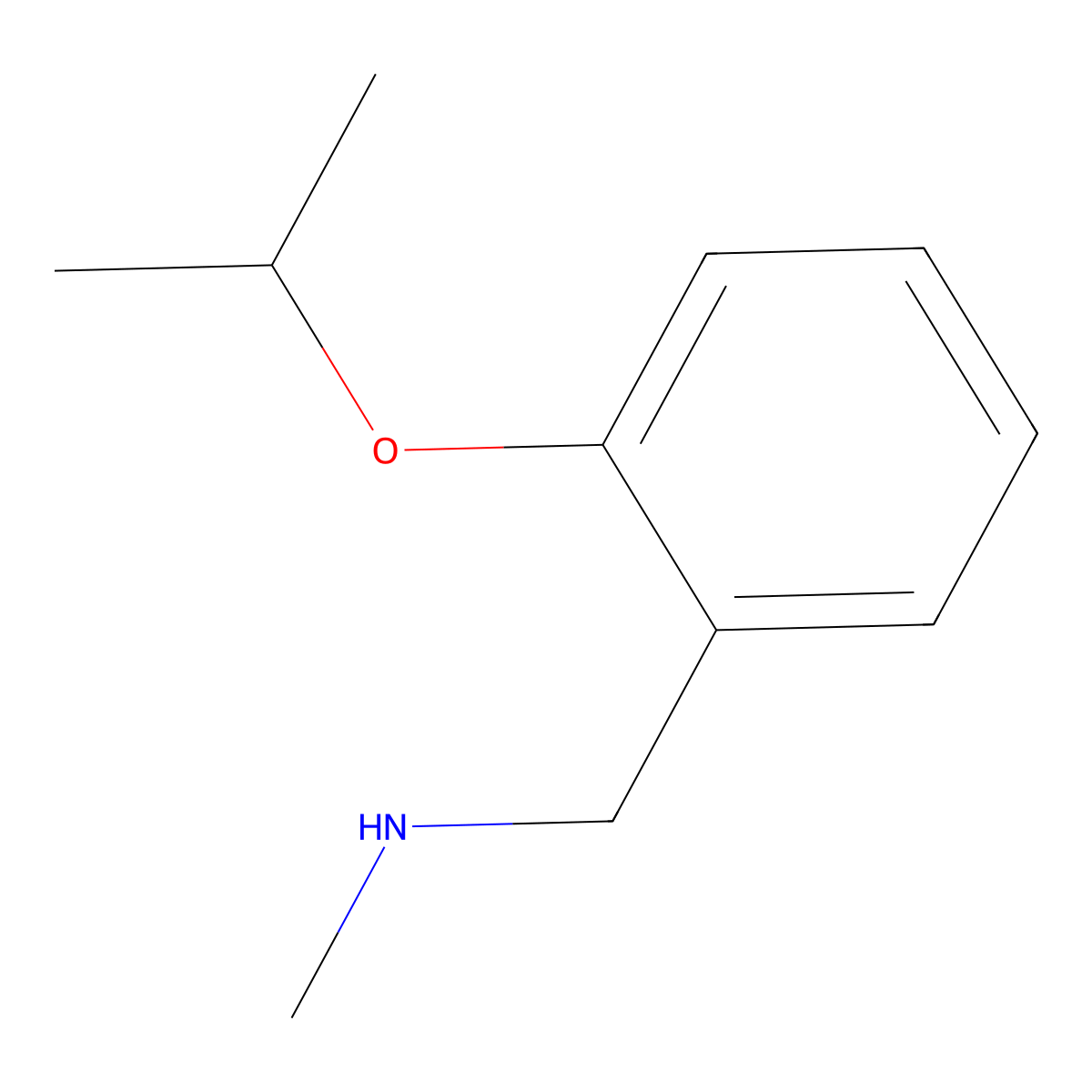 2-isopropoxy-N-methylbenzylamine molecular structure, CAS 1082821-06-4