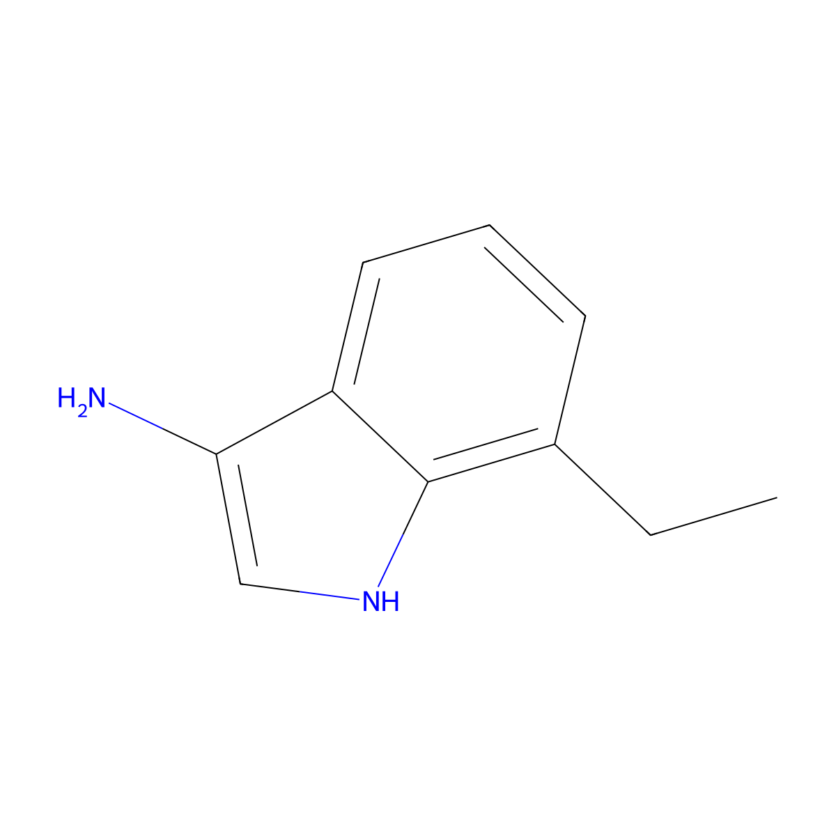 7-ethyl-1H-indol-3-amine molecular structure, CAS 1082821-72-4