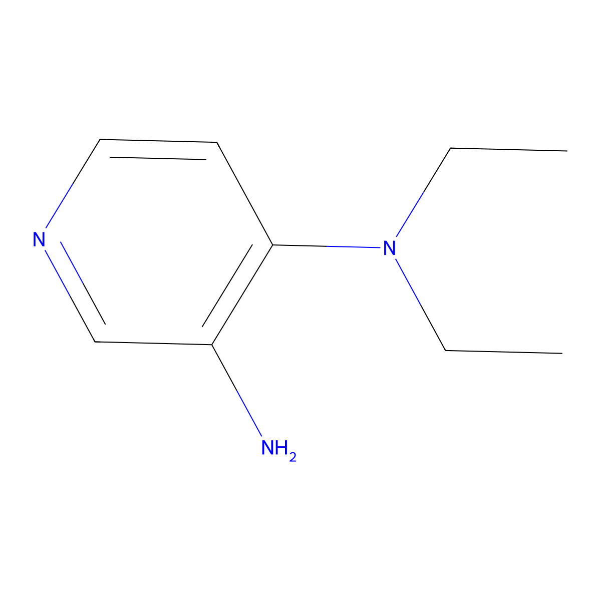 3-Amino-4-(diethylamino)pyridine molecular structure, CAS 1082822-93-2