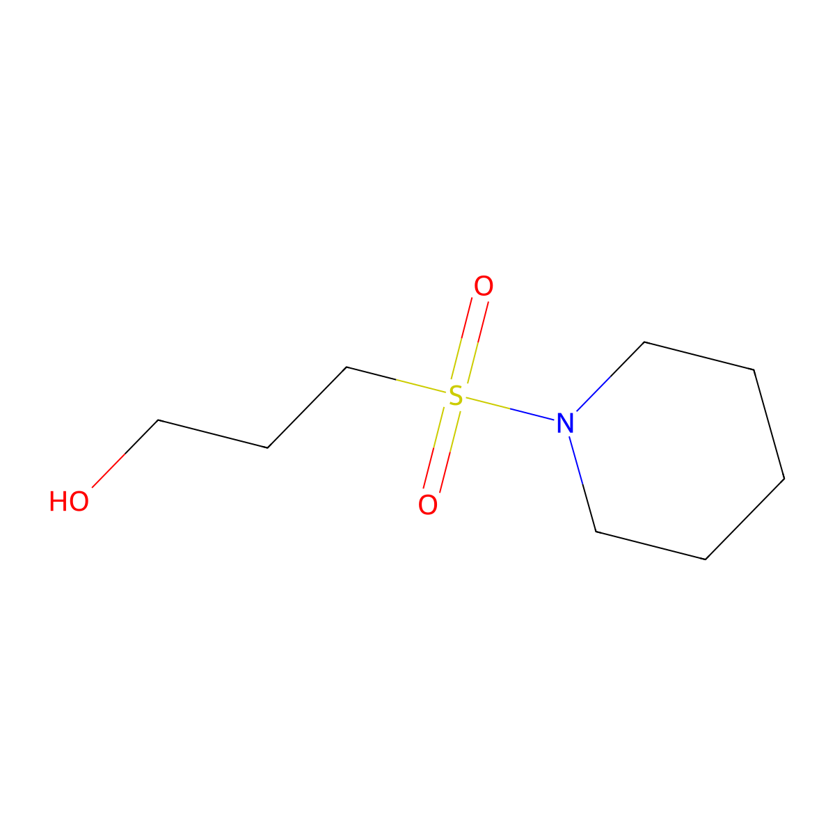 3-(Piperidine-1-sulfonyl)propan-1-ol molecular structure, CAS 1082828-73-6