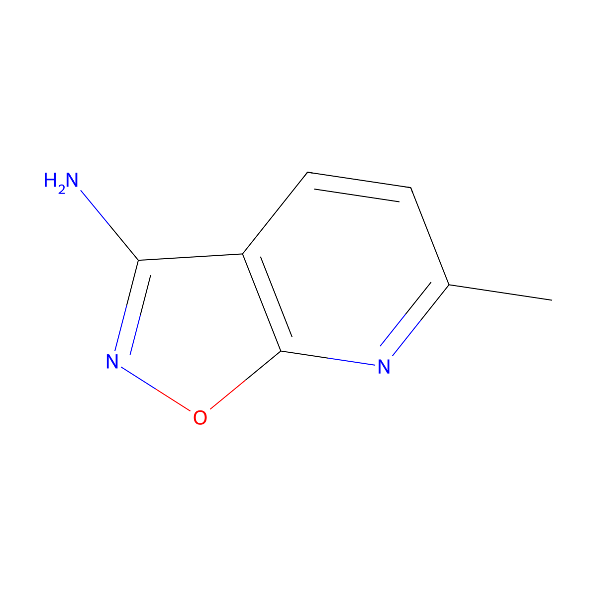 6-Methylisoxazolo[5,4-b]pyridin-3-amine molecular structure, CAS 1082842-68-9