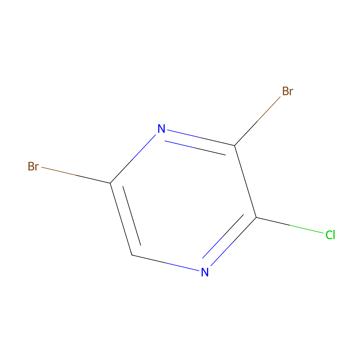 3,5-Dibromo-2-chloropyrazine molecular structure, CAS 1082843-70-6
