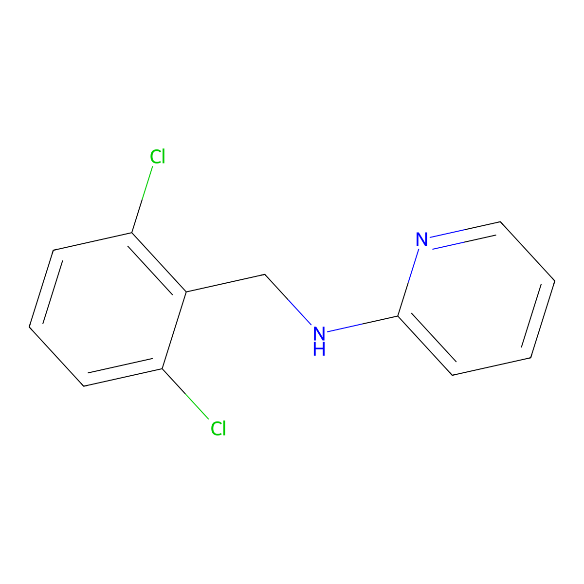 N-(2,6-Dichlorobenzyl)pyridin-2-amine molecular structure, CAS 1082846-91-0