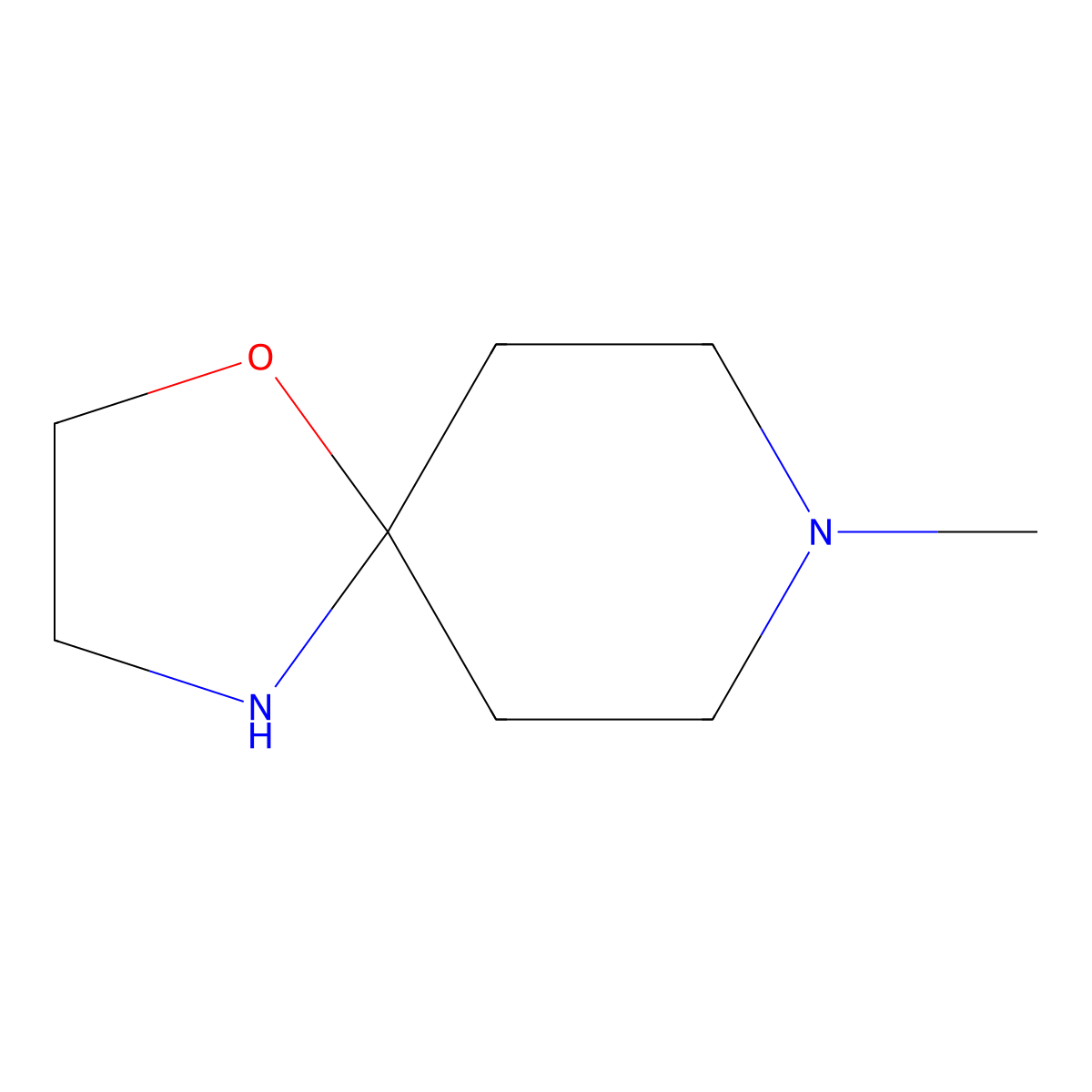 8-Methyl-1-oxa-4,8-diazaspiro[4.5]decane molecular structure, CAS 1082847-72-0