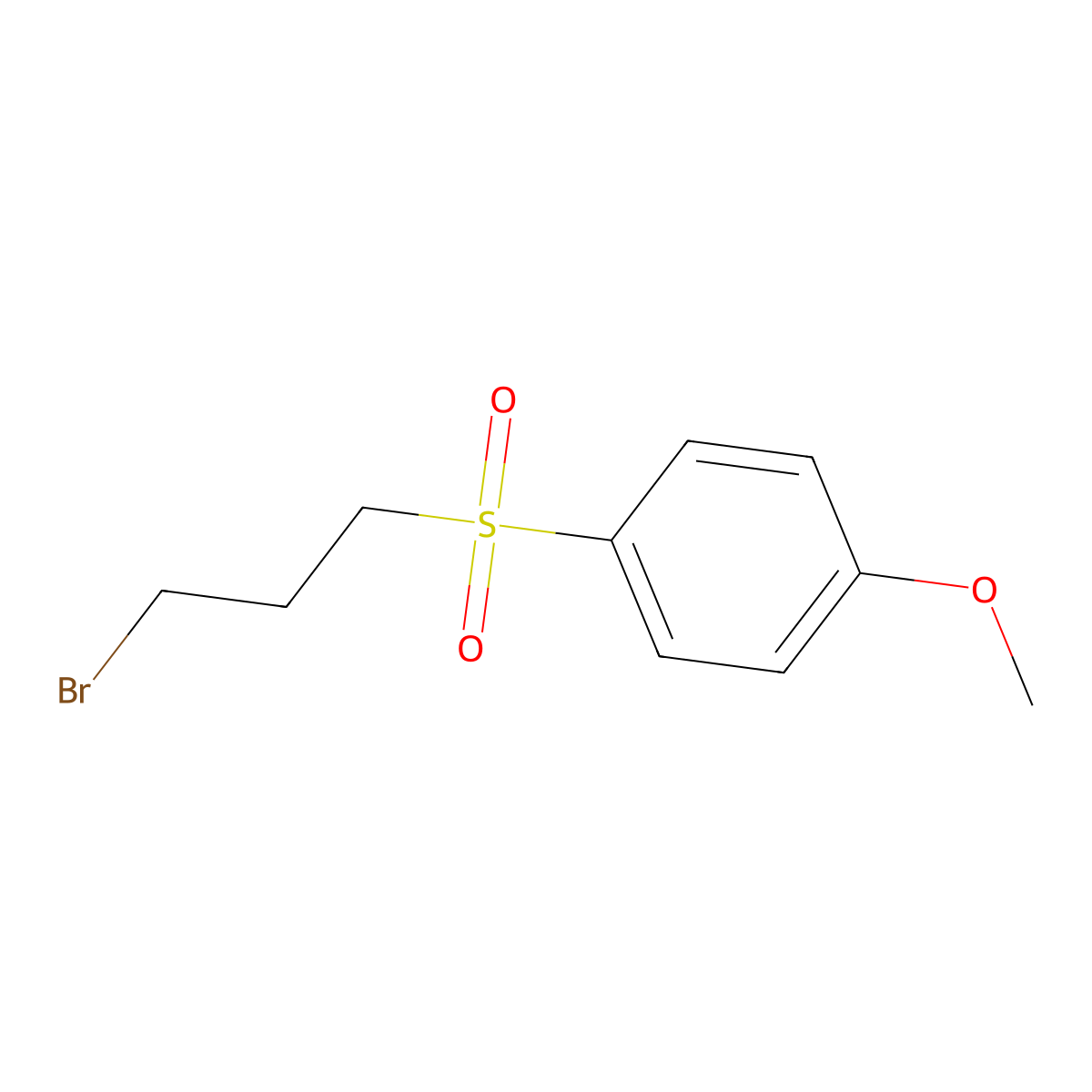 1-(3-Bromopropanesulfonyl)-4-methoxybenzene molecular structure, CAS 1082848-43-8
