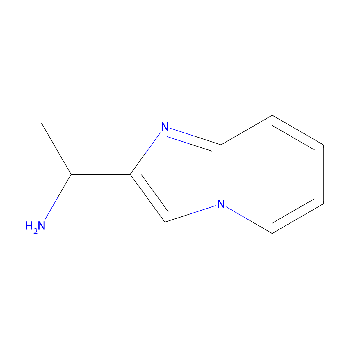(1-Imidazo[1,2-a]pyridin-2-ylethyl)amine dihydrochloride molecular structure, CAS 1082859-17-3