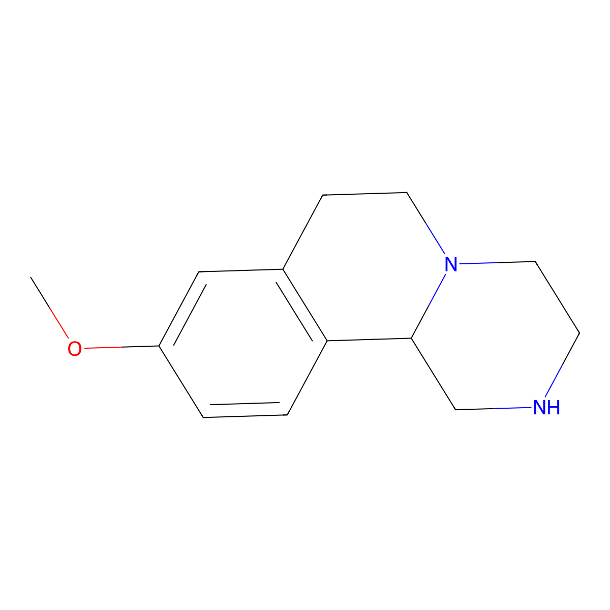 9-Methoxy-2,3,4,6,7,11b-hexahydro-1H-pyrazino[2,1-a]isoquinoline molecular structure, CAS 1082871-91-7